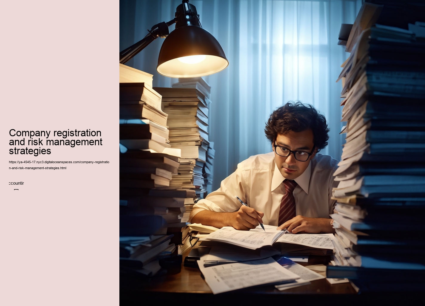 Company registration and risk management strategies